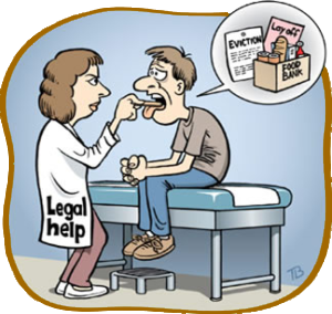 illustration of doctor giving check-up